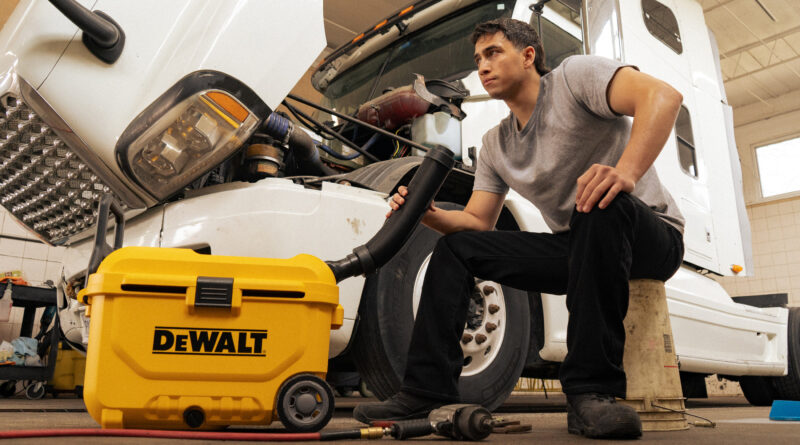 DeWalt 20V MAX Portable Air Cooler designed for portable jobsite cooling
