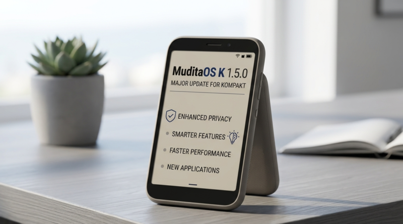 MuditaOS K 1.5.0 update for Mudita Kompakt minimalist E Ink phone