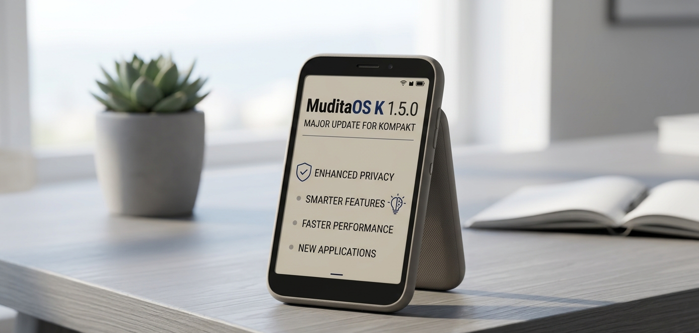 Mudita Releases Powerful MuditaOS K 1.5.0 Update for Kompakt With Enhanced Privacy and Smarter Features