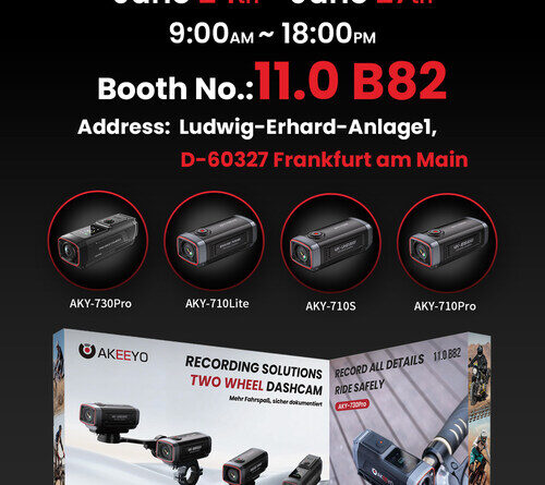 AKEEYO Two Wheel Dash Cam Lineup for motorcycle and bicycle safety