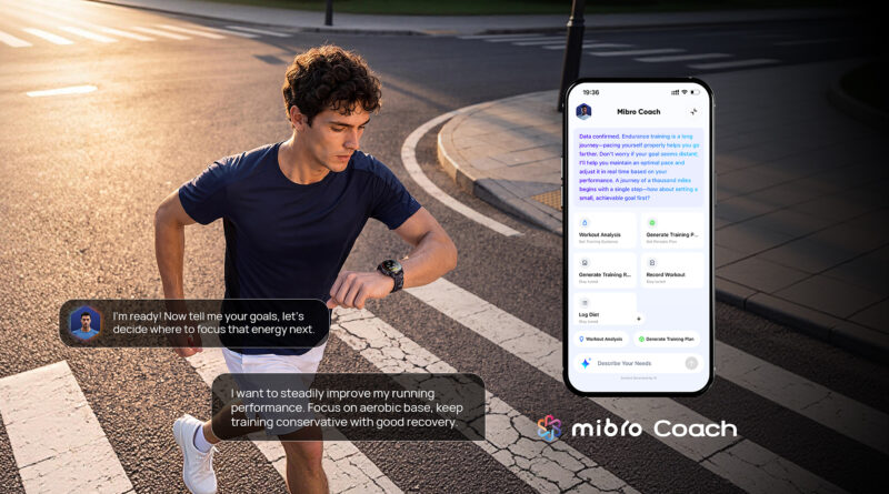 Mibro Coach AI Running Coach on the AeroPace running smartwatch for personalised beginner training