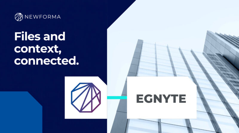 Newforma Egnyte Connector linking cloud-stored project files with Newforma Konekt project management workflows